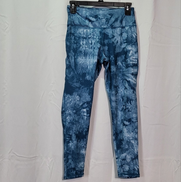 Shadow Sport Women's Blue Tie-Dye High-Waisted 7/8 Leggings Size Small - Picture 2 of 6